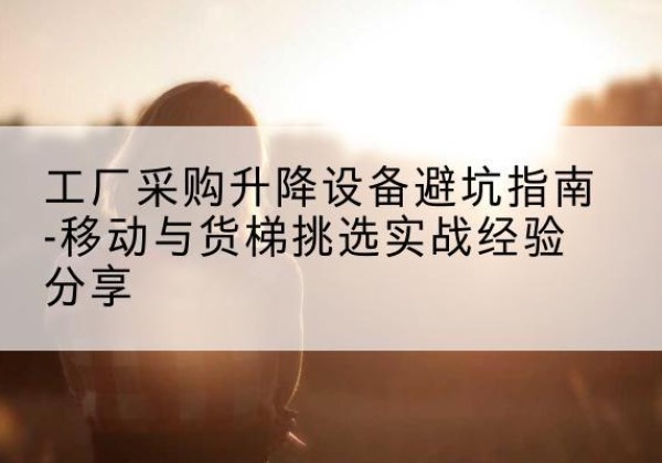 赵县移动式升降机怎么选-工厂采购升降设备避坑指南-移动与货梯挑选实战经验分享